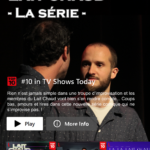 Affiche du spectacle Lait'Flix inspiré de l'interface du site Netflix